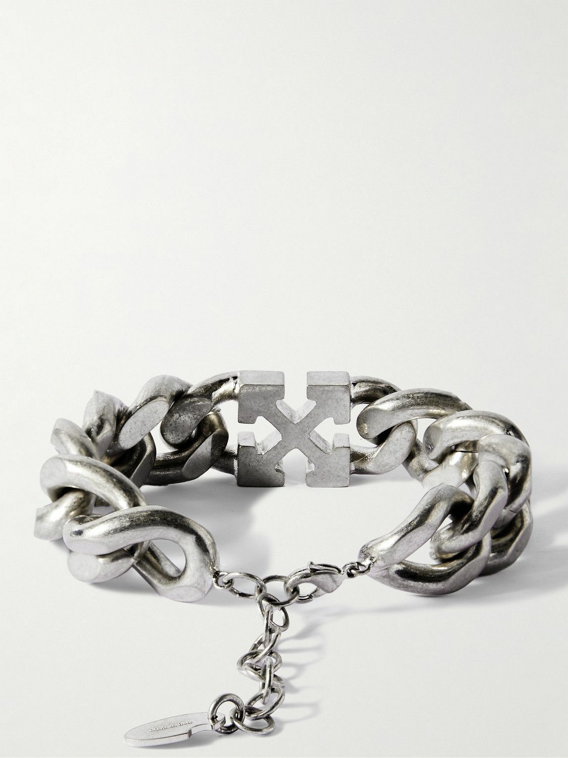 Off-White - Silver-Tone Chain Bracelet Off-White