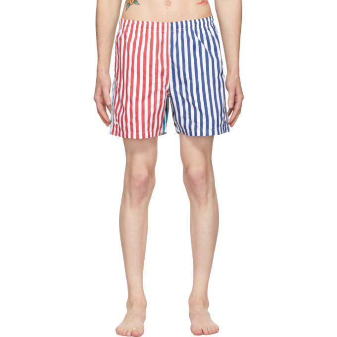 Noah NYC Multicolor Striped Swim Shorts 