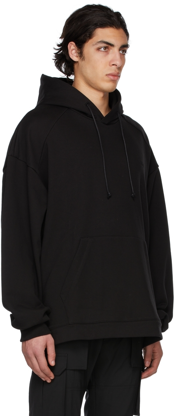 Juun.J Black Droptail Hoodie Juun.J