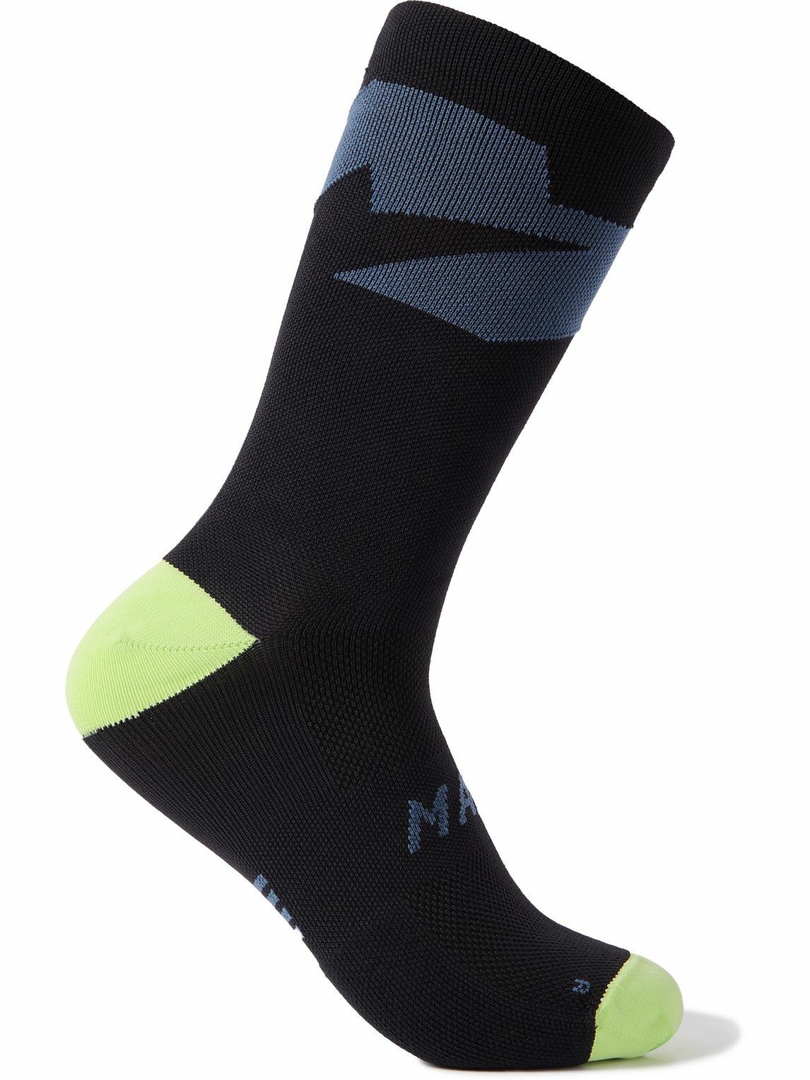 MAAP - Evolve Colour-Block Stretch-Knit Cycling Socks - Black MAAP