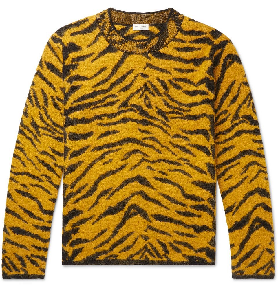 saint laurent tiger sweater