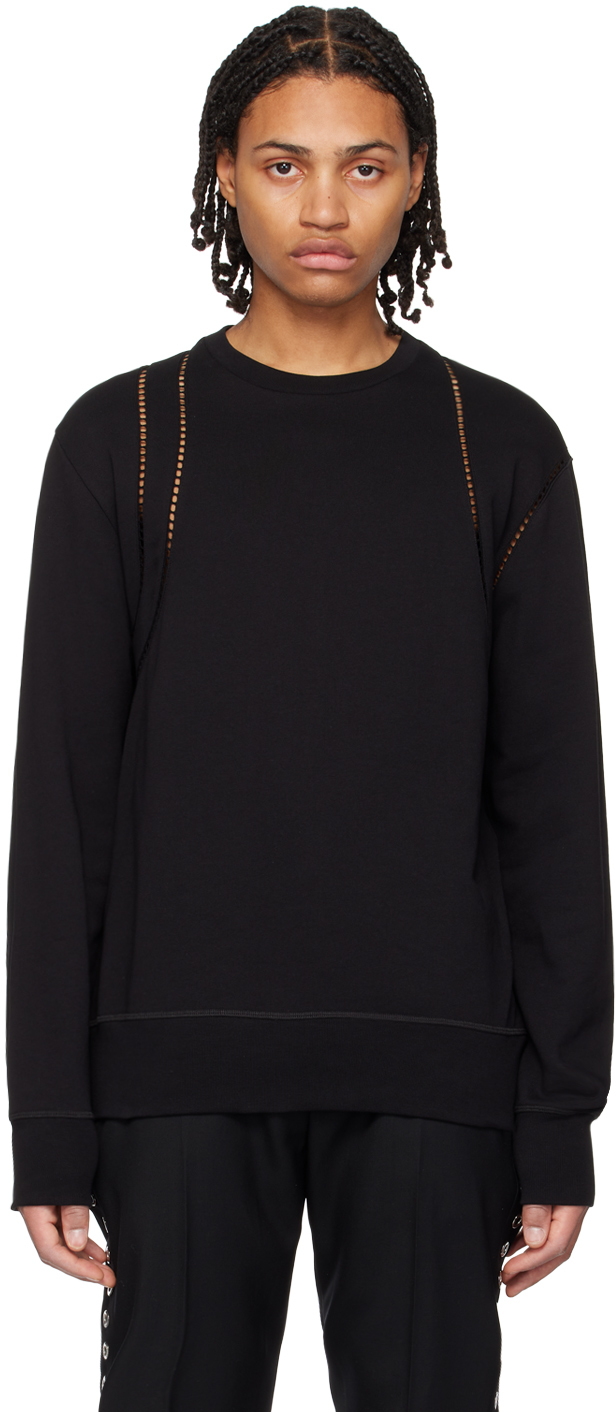 Alexander McQueen Black Crewneck Sweatshirt Alexander McQueen