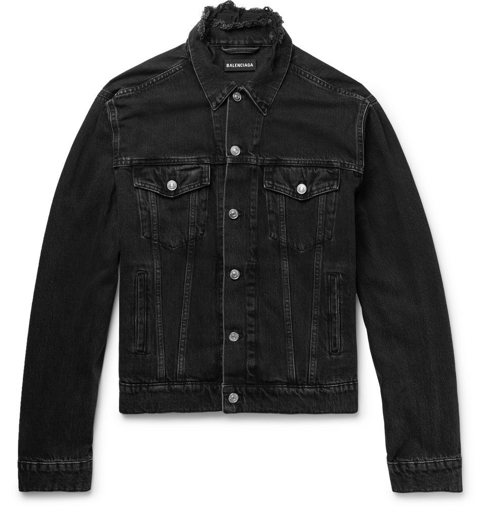 balenciaga men's denim jacket