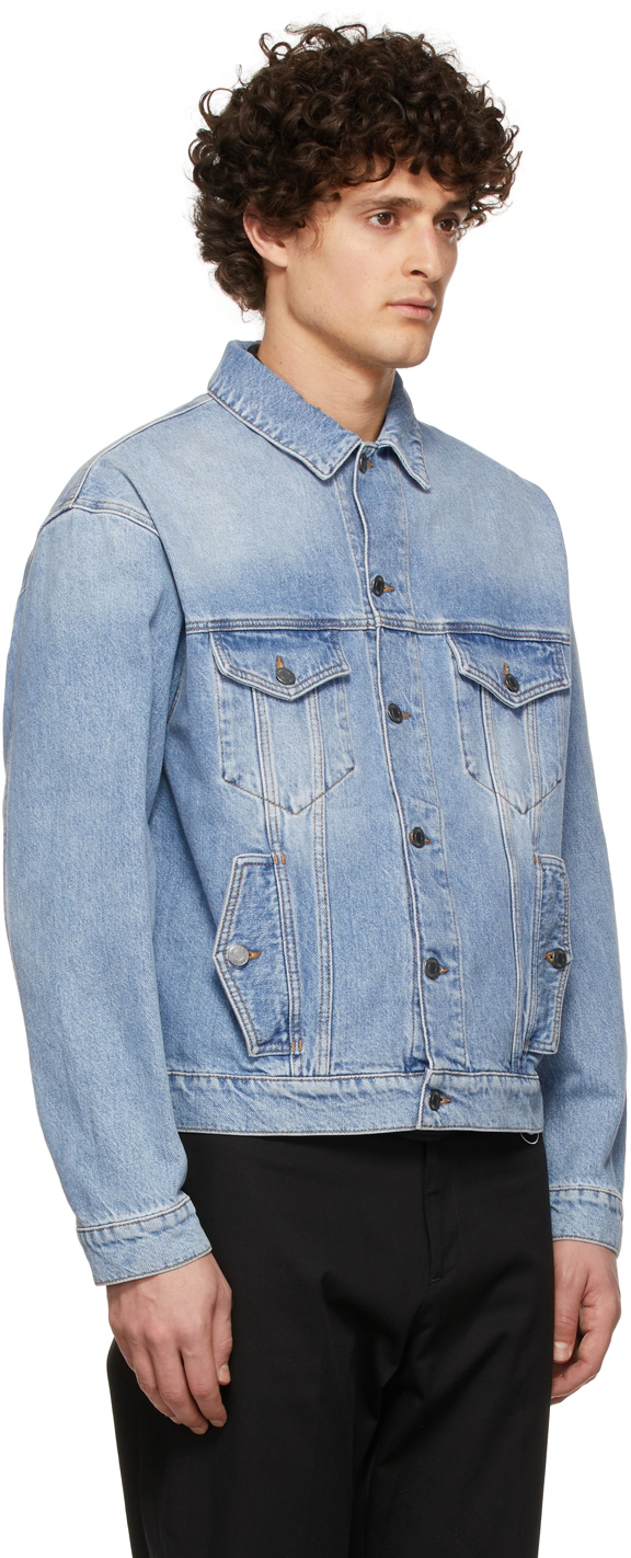 Moschino Blue Smiley Edition Denim Jacket Moschino