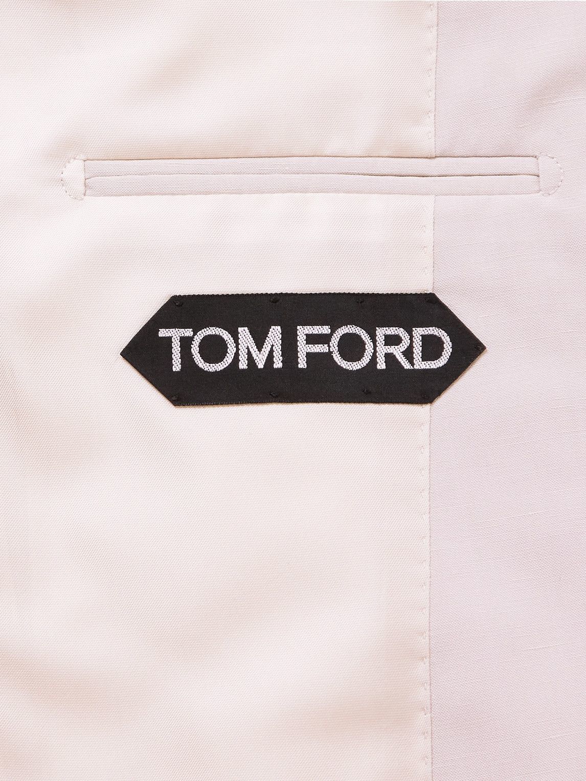 TOM FORD - Silk, Linen and Wool-Blend Suit Jacket - Neutrals TOM FORD