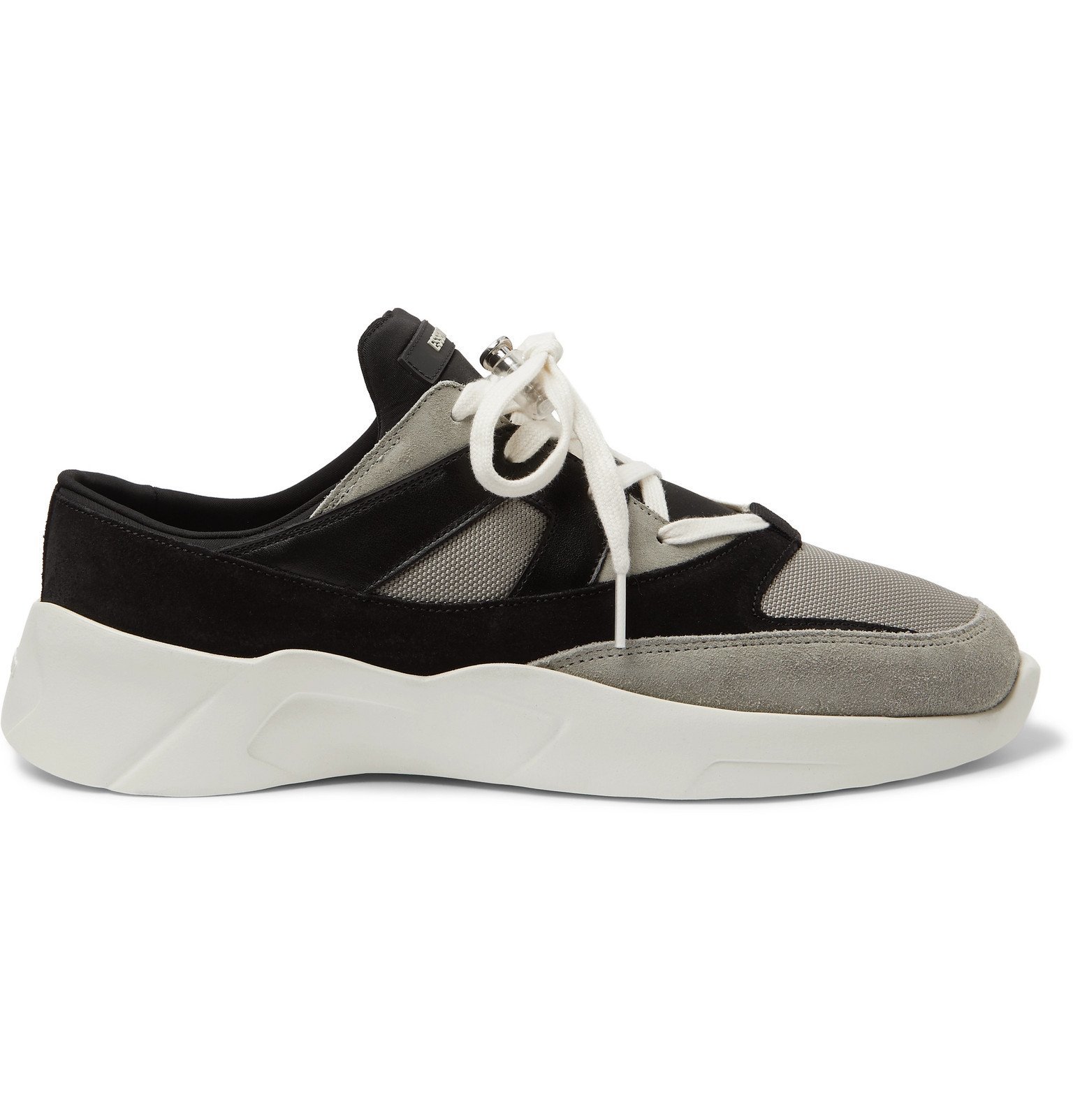 Fear Of God Essentials - Mesh, Suede and Leather Backless Sneakers - Gray  Fear Of God Essentials