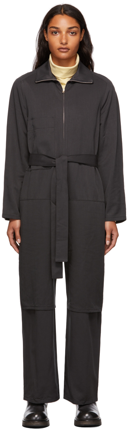 LOW CLASSIC Grey Zip-Up Jumpsuit Low 
