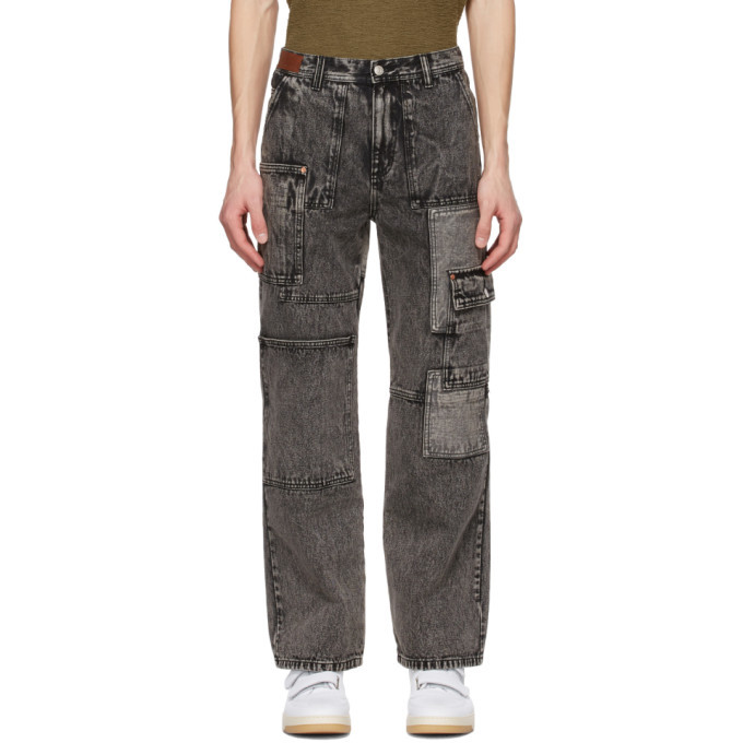 Andersson Bell Black Wide Patchwork Jeans Andersson Bell