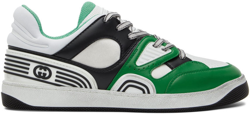 Gucci Green & Black Basket Sneakers Gucci