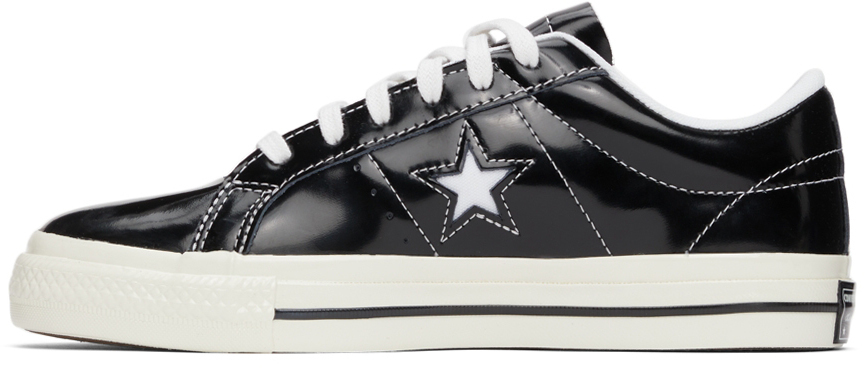 Converse Black Patent One Star OX Sneakers Converse