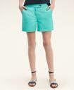 Brooks Brothers Women's Stretch Cotton Twill Shorts | Turquoise