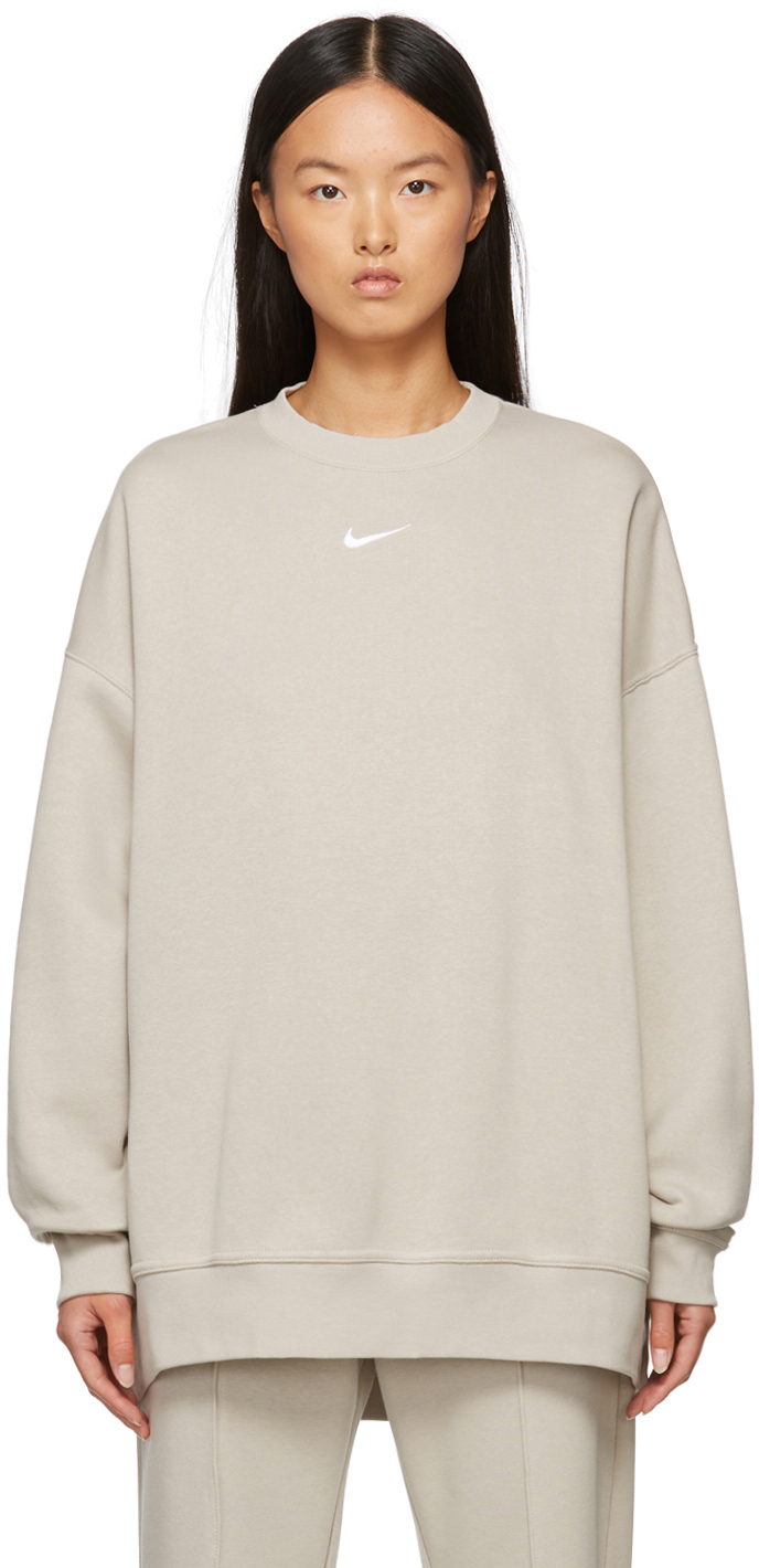 taupe nike sweatshirt