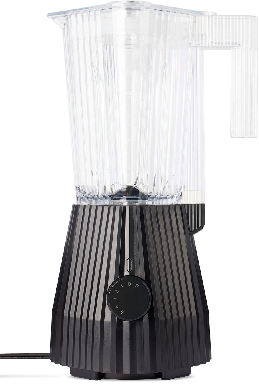 Alessi Black Plissé Electric Countertop Blender Alessi