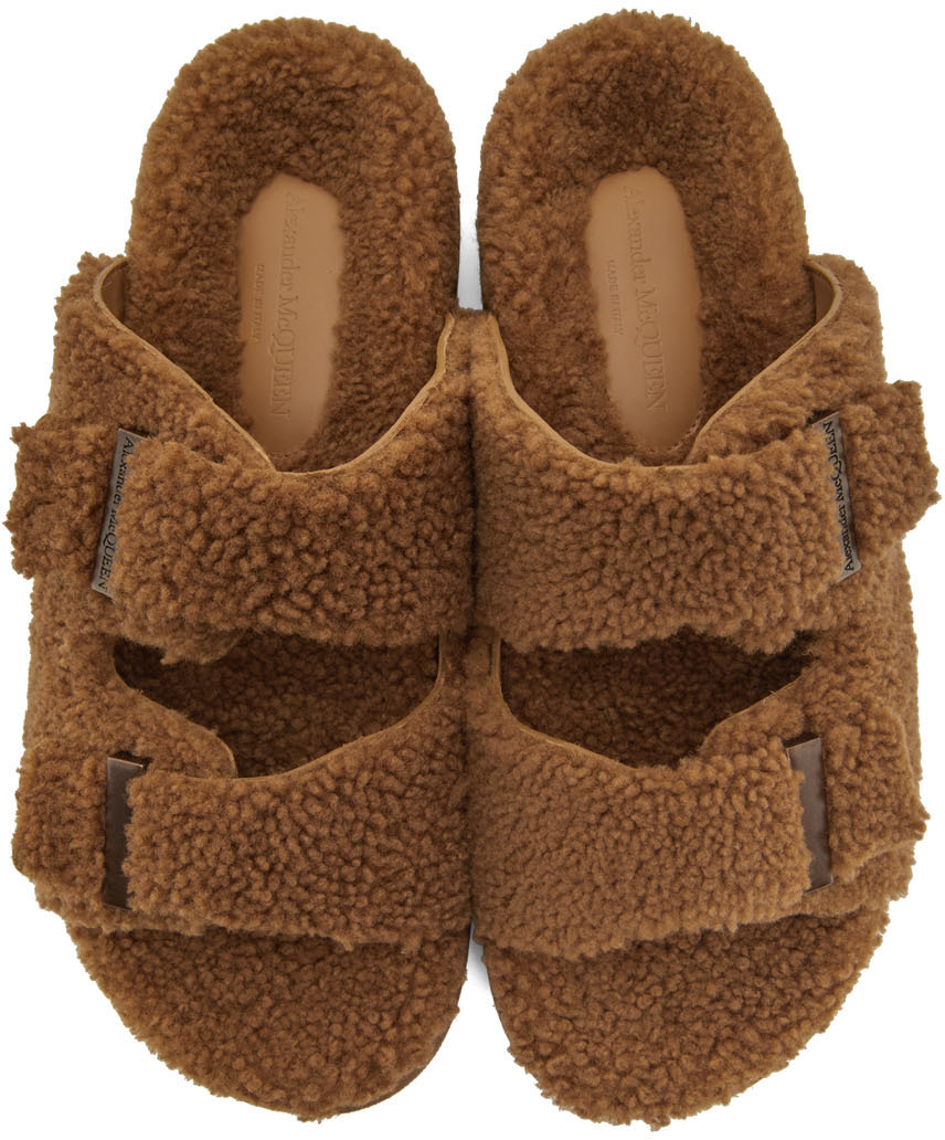 gap shearling sandals