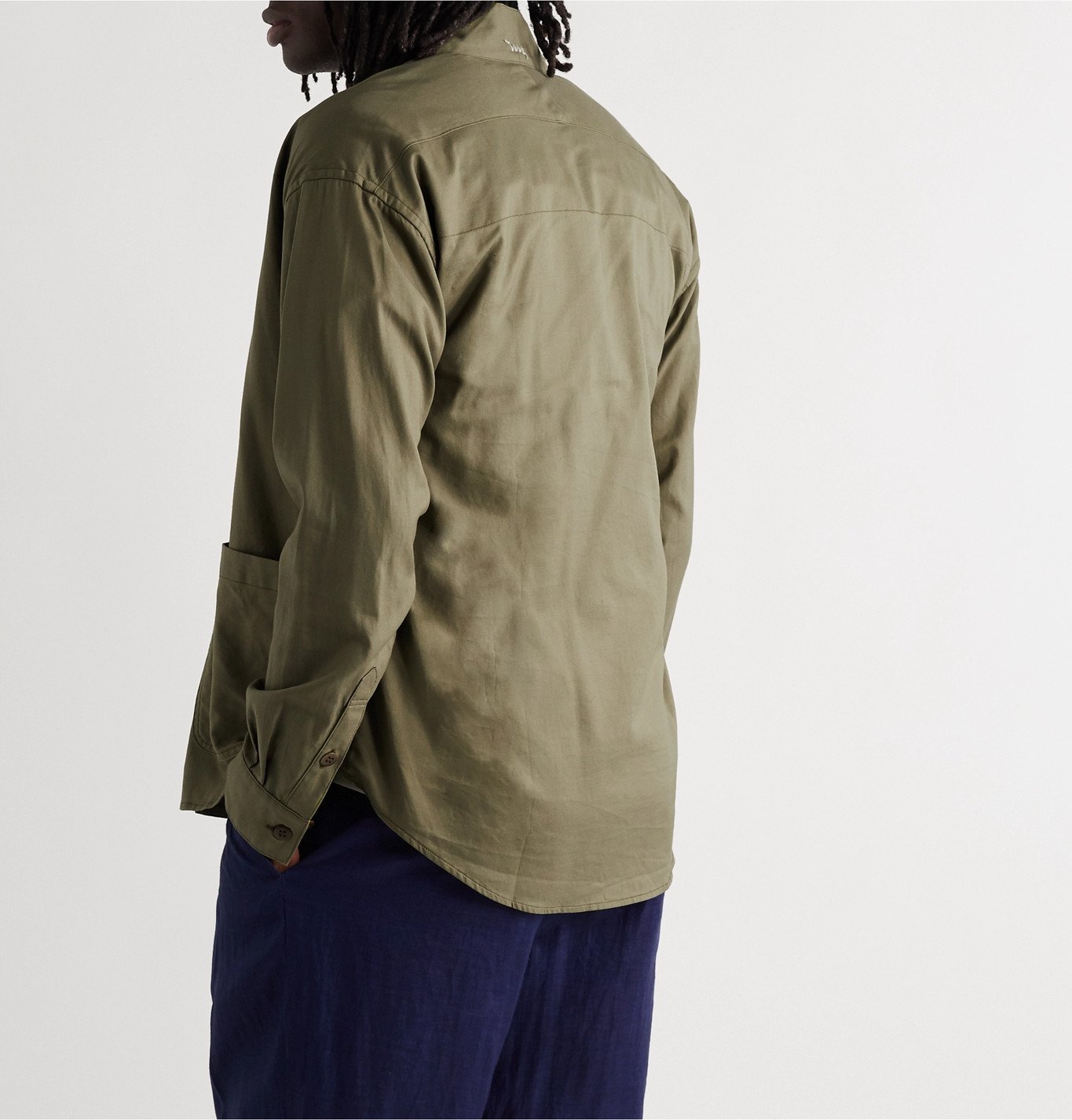 Size 4 / visvim noragi linen green lhamo-