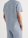 OLIVER SPENCER - Checked Linen Shirt - Blue