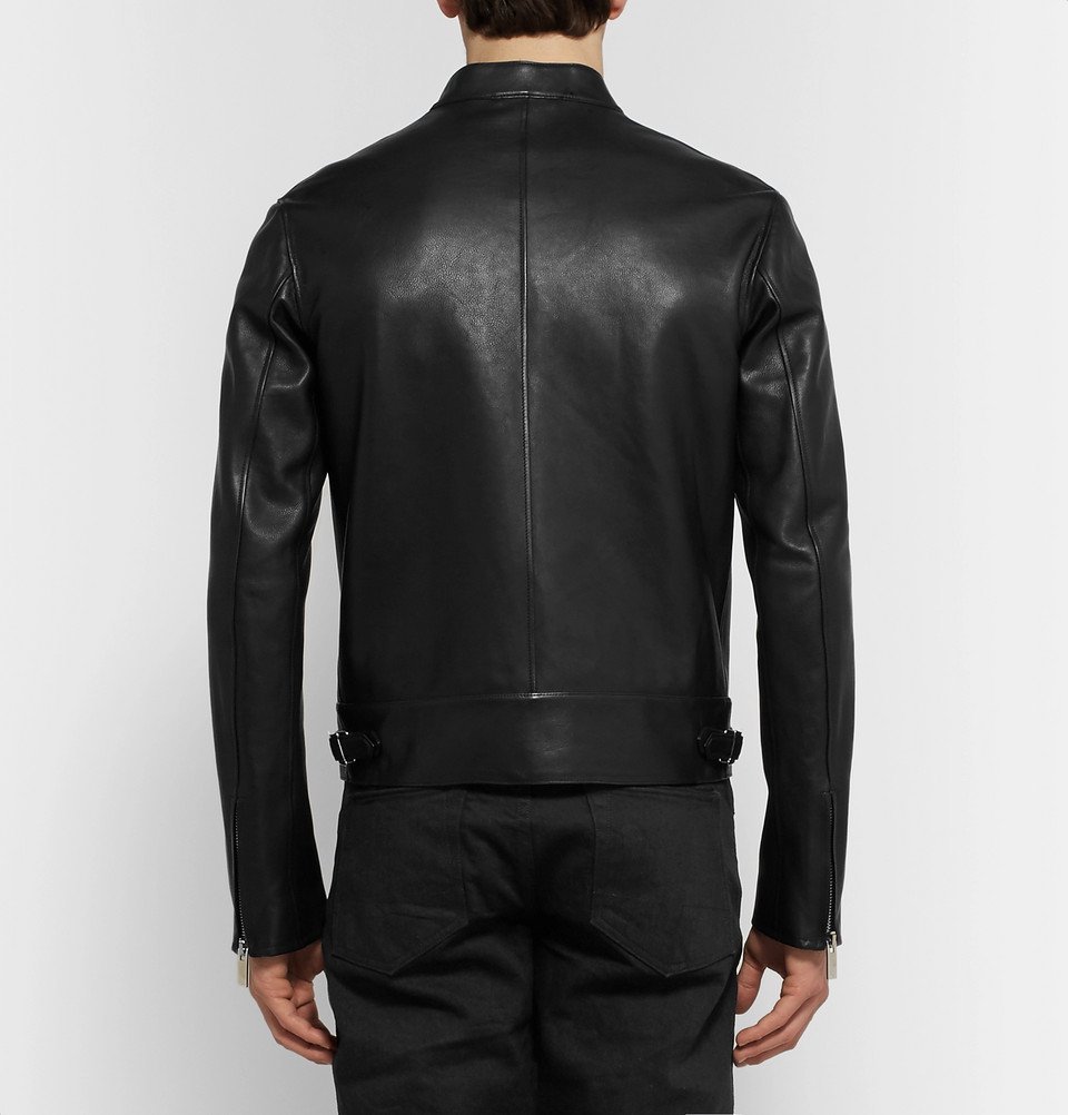 Berluti - Unlined Leather Biker Jacket - Men - Black Berluti