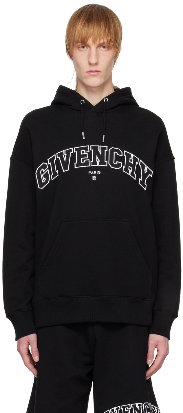 Givenchy Black College Hoodie Givenchy