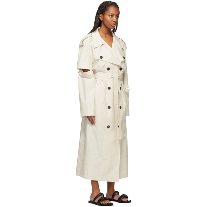 off white trench coat womens