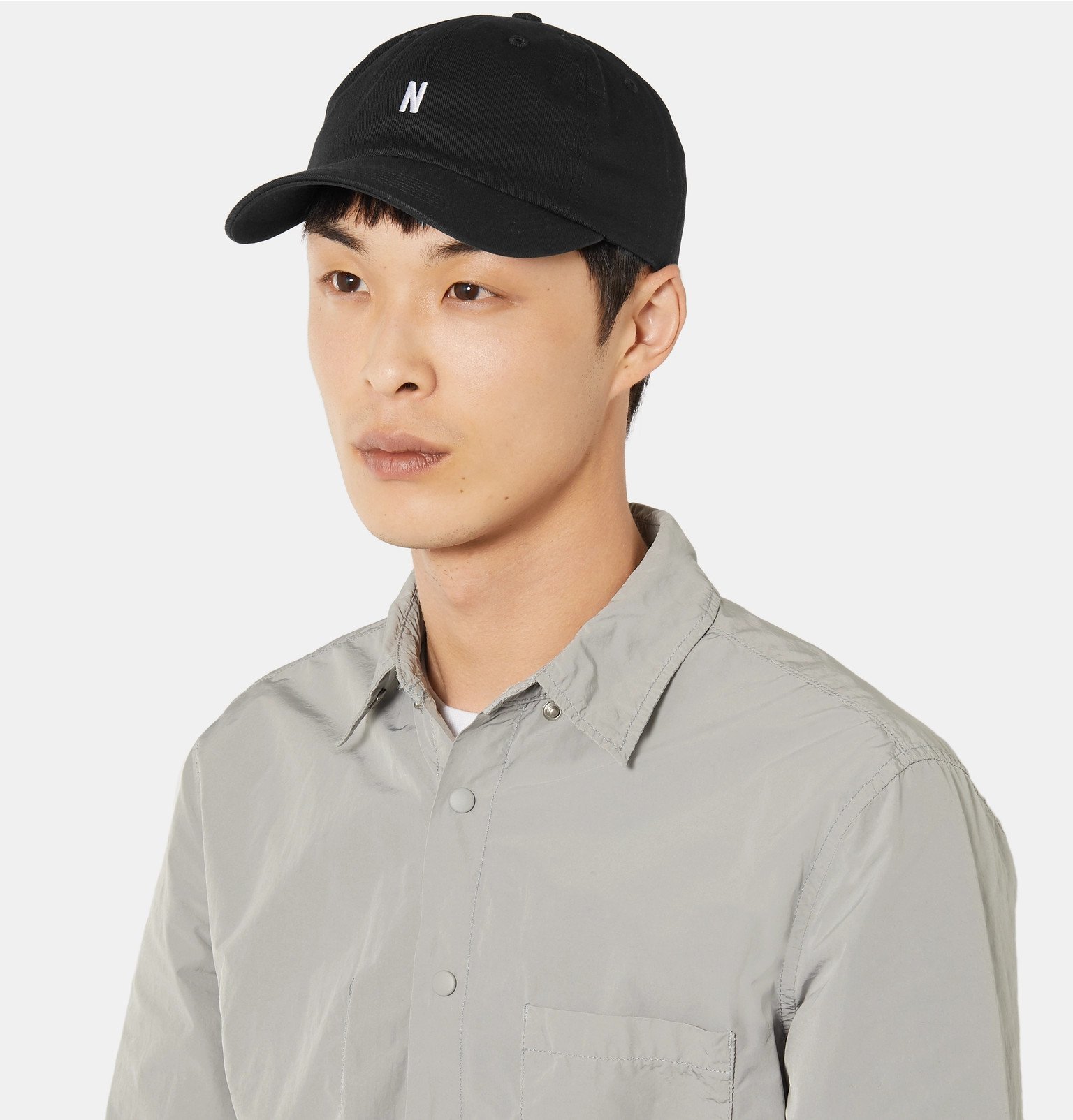 Logo-Embroidered Cotton-Twill Baseball 
