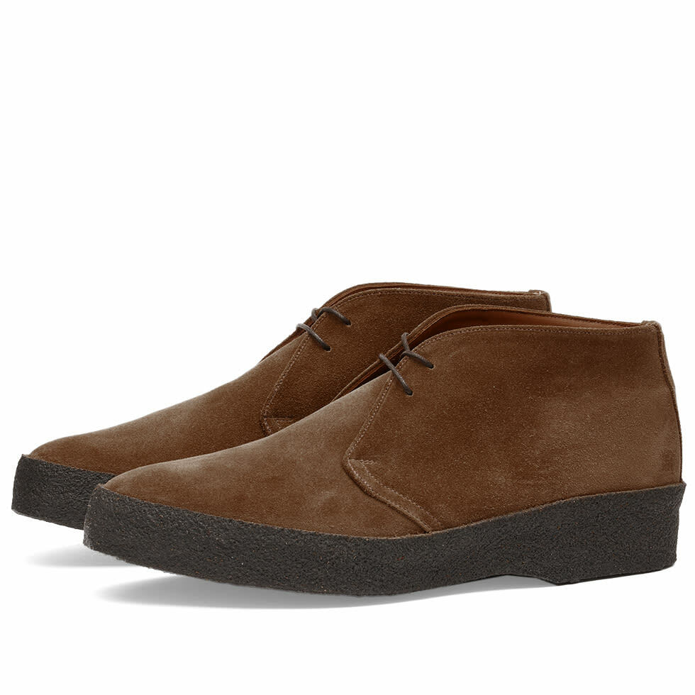 Sanders Men's Hi Top Chukka in Chocolate Suede Sanders