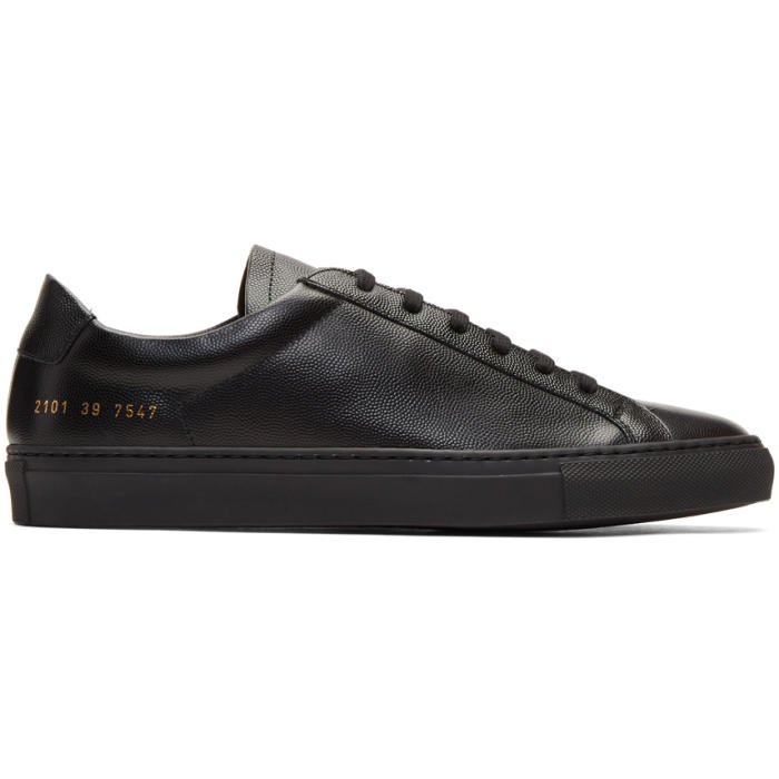 Common Projects Black Achilles Low Premium Sneakers Common Projects