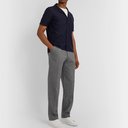 Oliver Spencer - Pleated Cotton and Wool-Blend Trousers - Gray