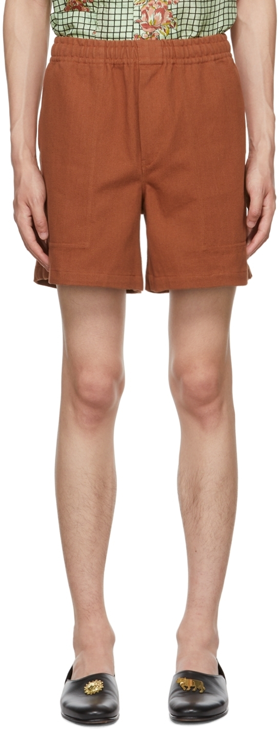 Bode Brown Rugby Shorts Bode