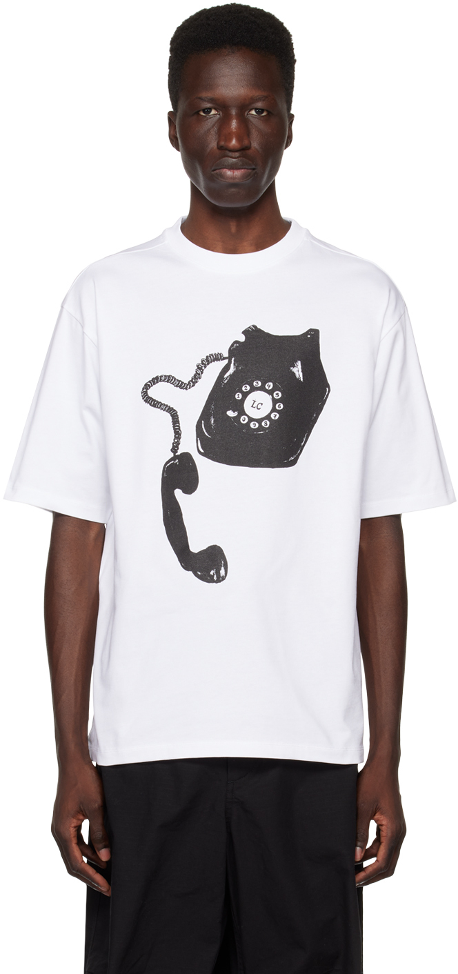 Photo: Late Checkout White Telephone T-Shirt