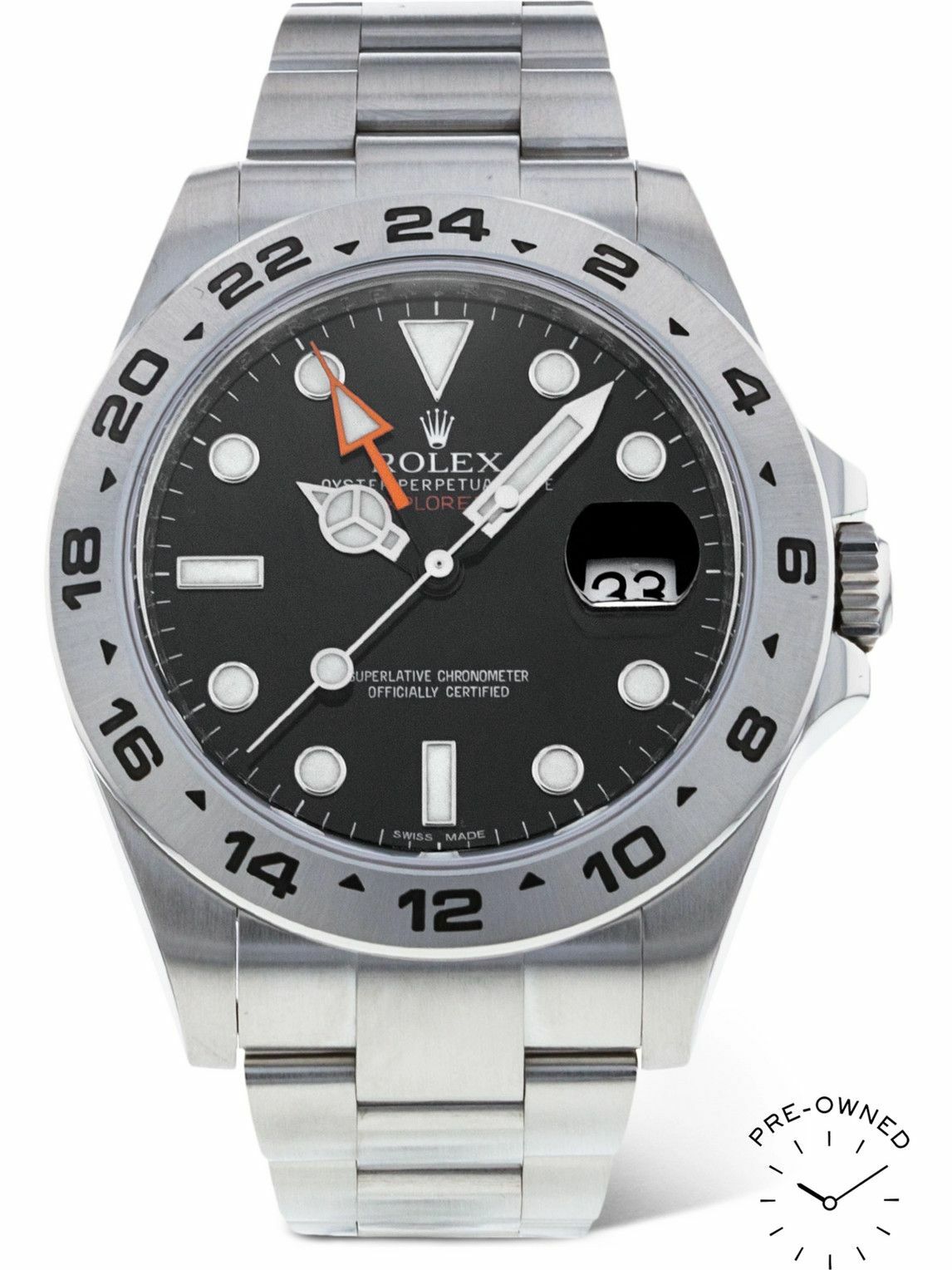 ROLEX - Pre-Owned 2012 Explorer II Automatic 42mm Oystersteel Watch ...