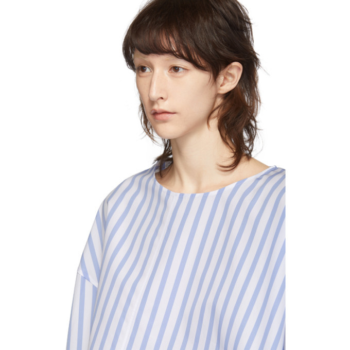 Toteme Blue and White Stripe Moulins Blouse Toteme