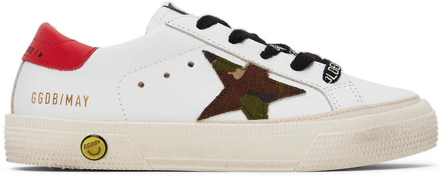 Golden Goose Kids White \u0026 Green Camo 