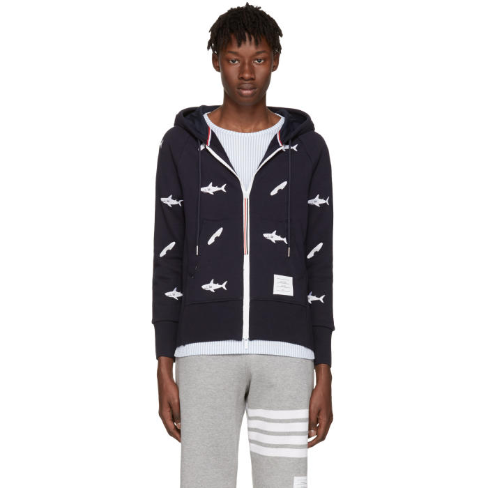 thom browne shark hoodie