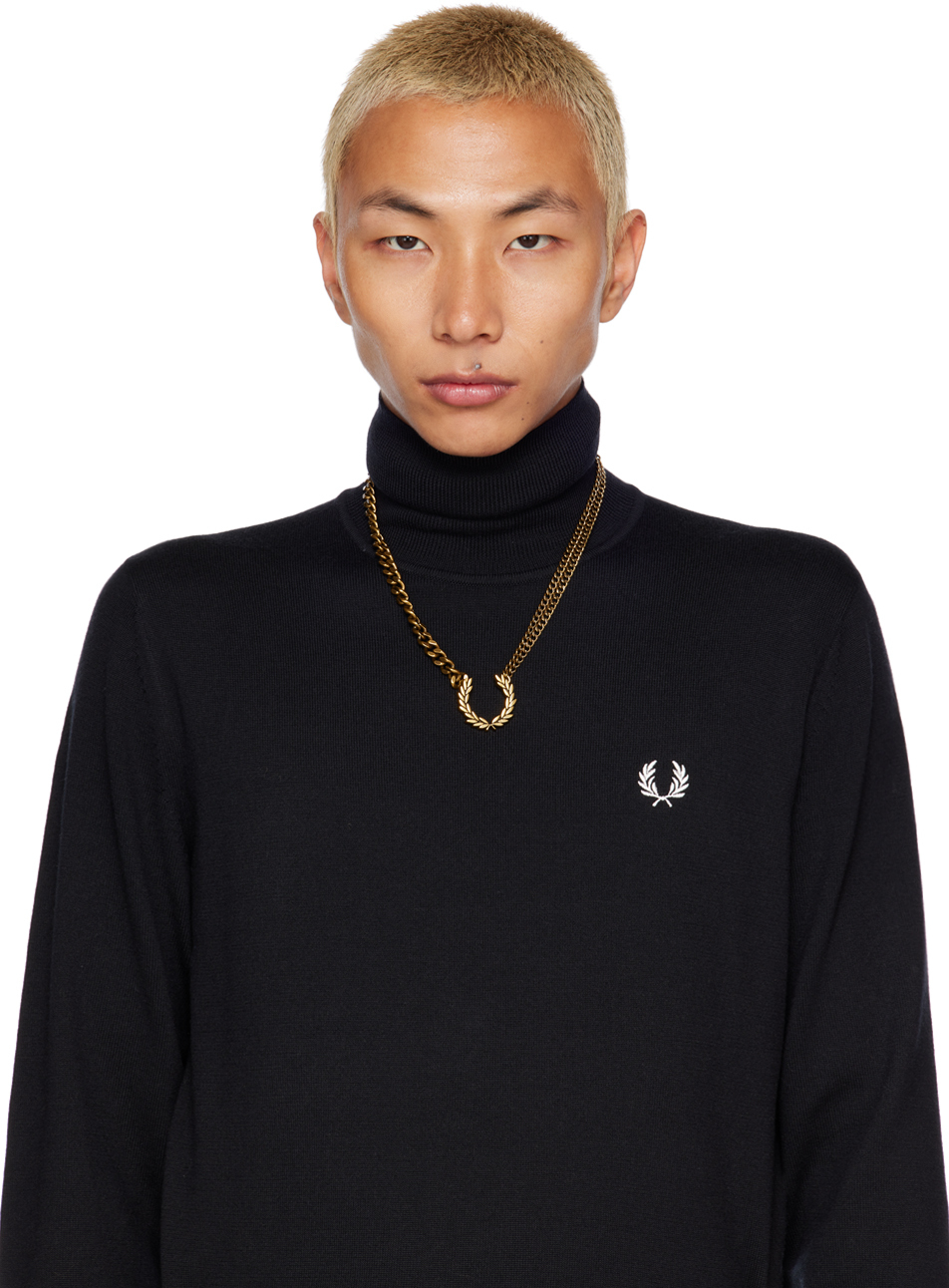 Fred Perry Gold Laurel Wreath Necklace Fred Perry