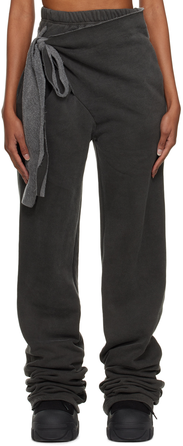 Ottolinger Gray Wrap Lounge Pants Ottolinger