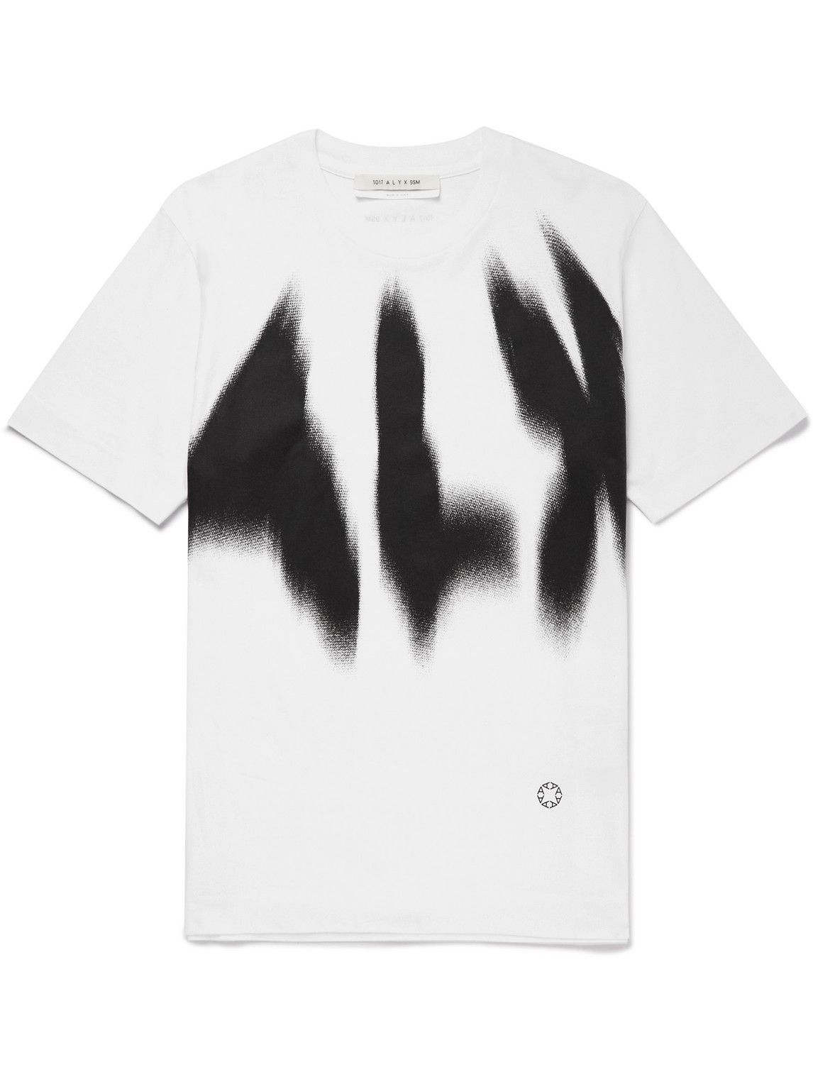 Photo: 1017 ALYX 9SM - Phantom Logo-Print Cotton-Jersey T-Shirt - White