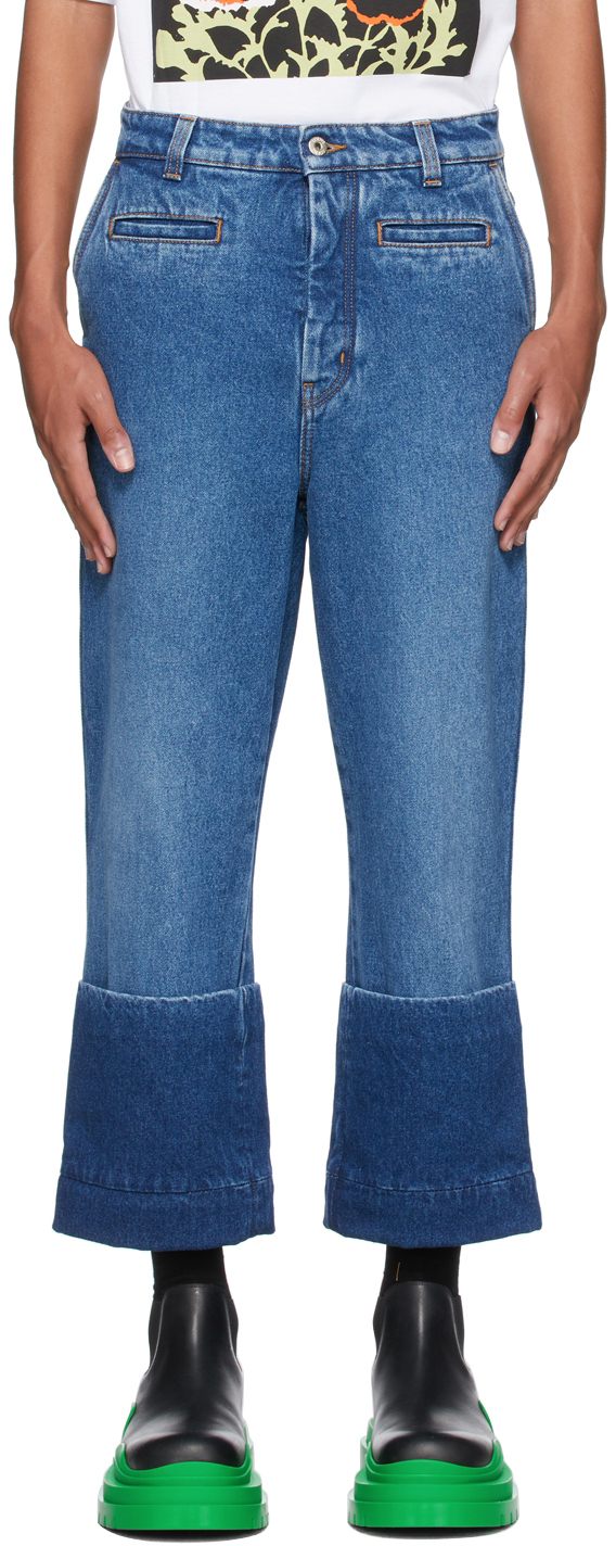 Loewe Blue Denim Fisherman Jeans Loewe