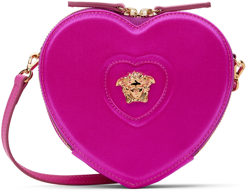 Photo: Versace Kids Pink Heart Medusa Bag