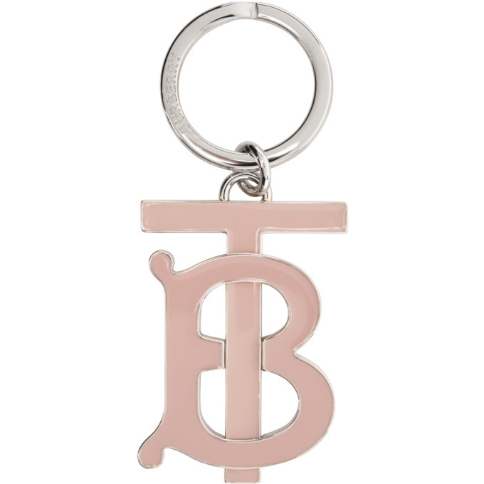 Photo: Burberry Pink and Silver TB Keychain