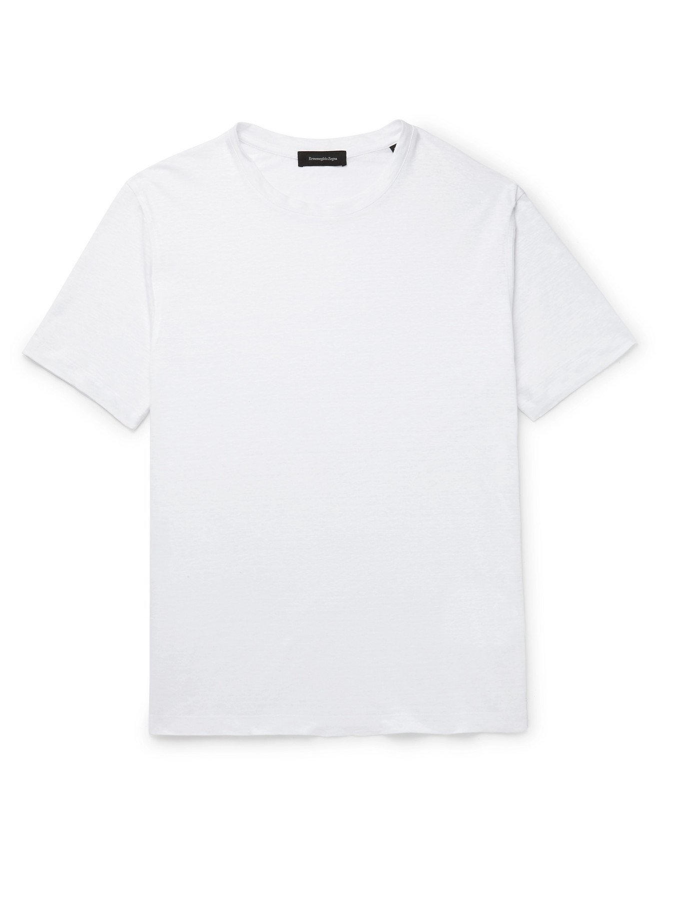 ERMENEGILDO ZEGNA - Linen T-Shirt - White Ermenegildo Zegna