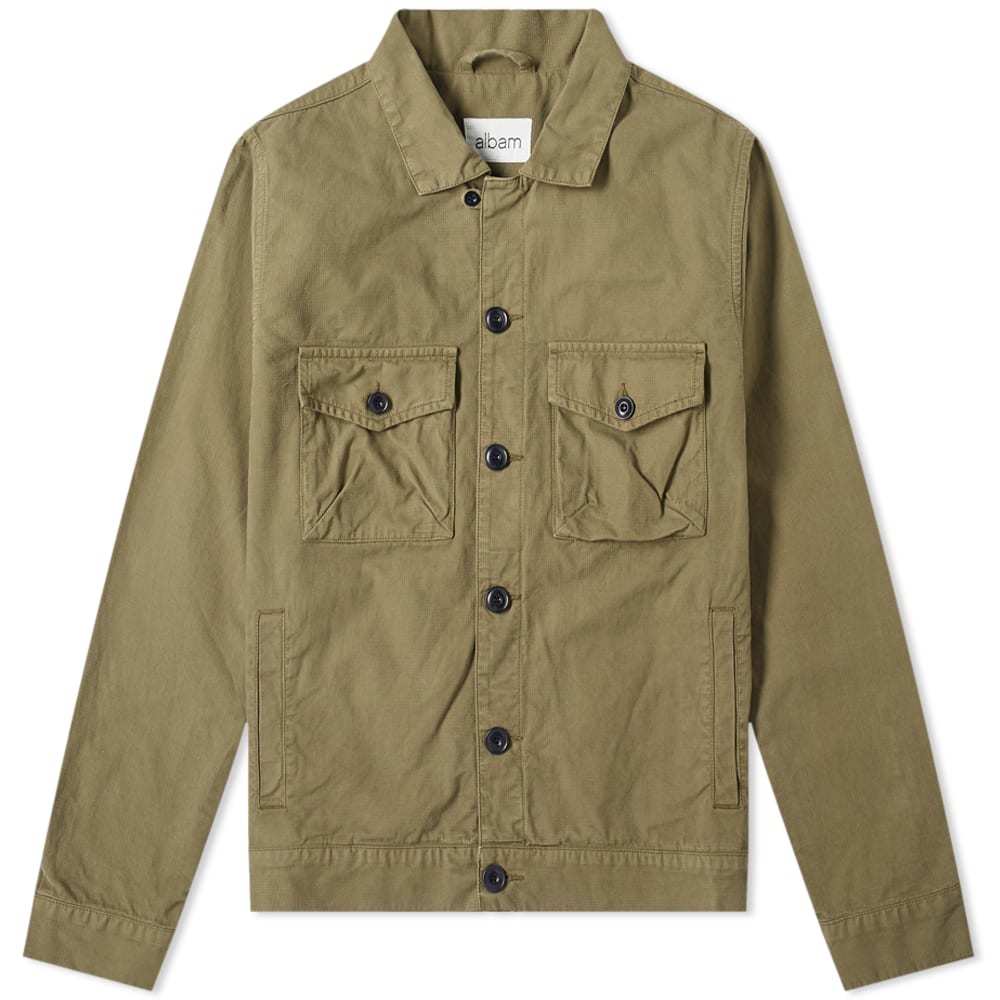 olive green work jacket