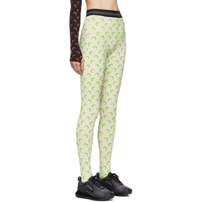 Marine Serre Beige Moon Leggings Marine 
