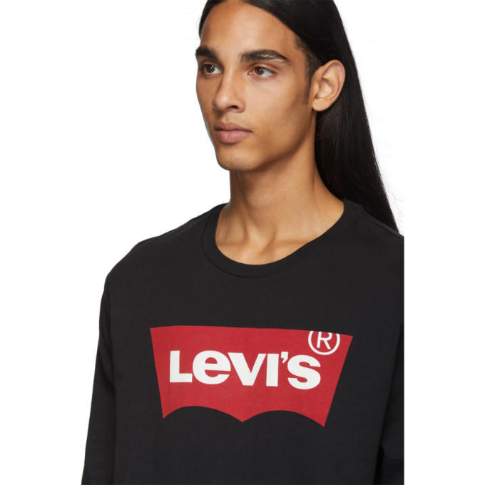 Levis Black Classic Long Sleeve T-Shirt Levis