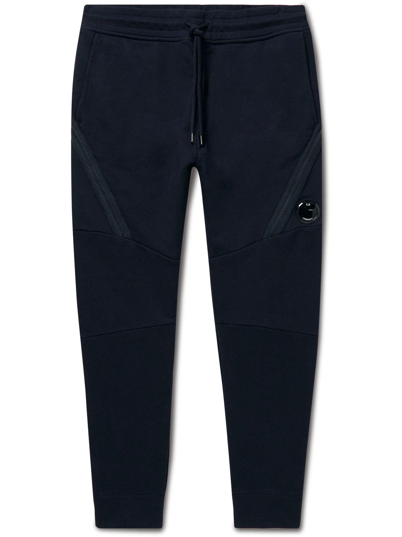 C.P. Company - Tapered Cotton-Jersey Track Pants - Blue C.P. Company