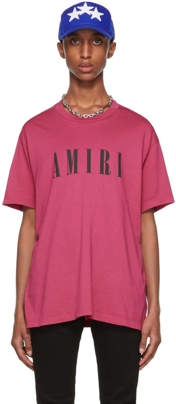 AMIRI Pink Core Logo T-Shirt Amiri
