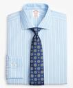 Brooks Brothers Men's Madison Relaxed-Fit Dress Shirt, Non-Iron Alternating Ground Stripe | Light Blue
