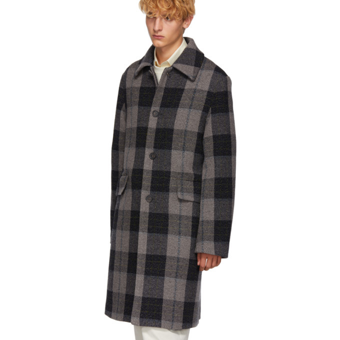 acne plaid coat