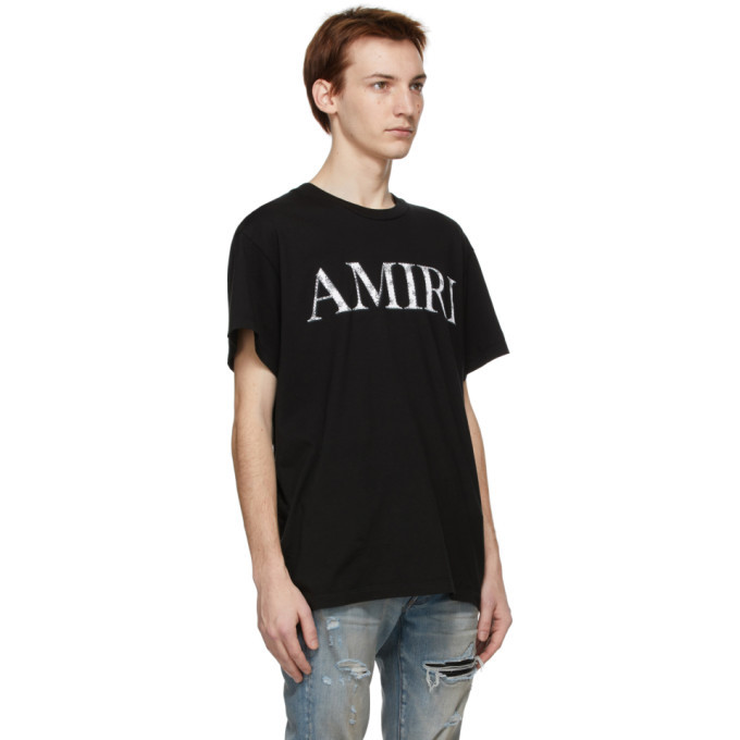 AMIRI Black Bandana Logo T-Shirt Amiri