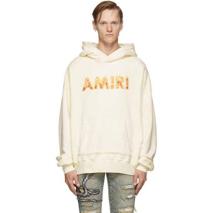 Amiri Off-White Flame Hoodie Amiri