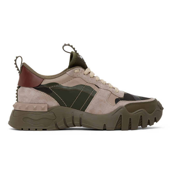 valentino rockrunner pink khaki camo